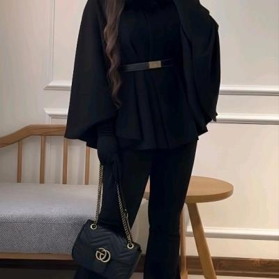 پانچو زنانه پشمی مدل هنر