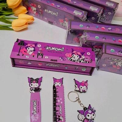 جامدادی چوبی 5تیکه کرومی