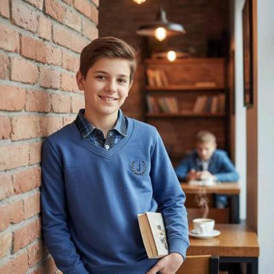 بلوزتک دو یقه پسرانه