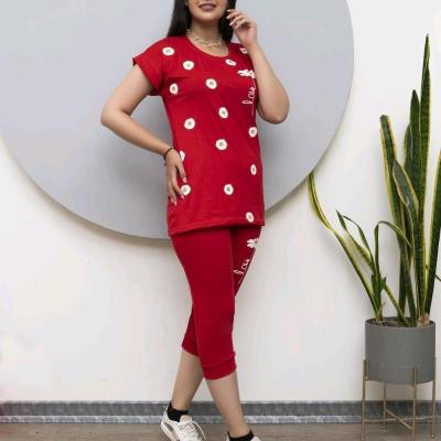 ست تاپ شلوارک زنانه مدل بابونه