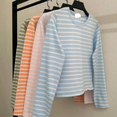 کراپ زنانه دخترانه راه راه رینگر