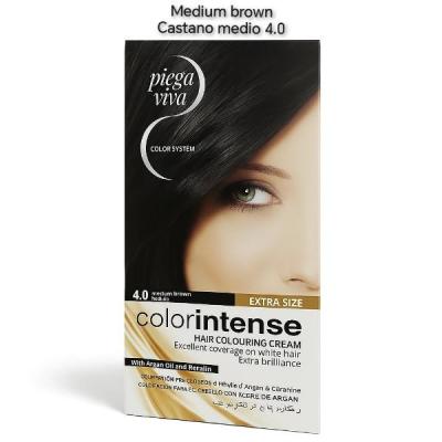 رنگ مو کالرینتنس 4.0 قهوه‌ای متوسط اصل ایتالیا | پوشش کامل سفیدی