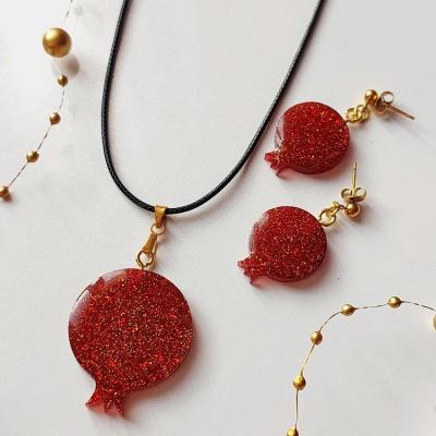 ست زیورالات انار زنانه