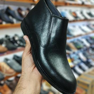 نیم بوت تمام چرم مردانه زیپی