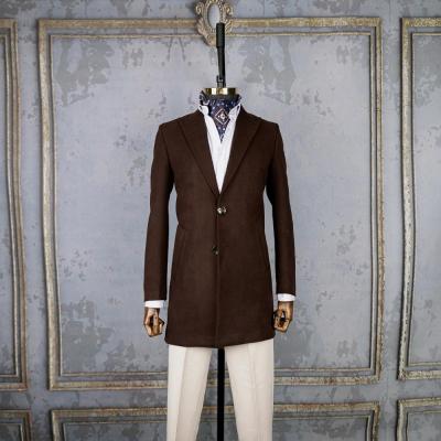 پالتو مردانه فوتر کشمیر قهوه ای