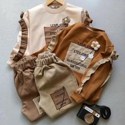 بلوز شلوار دخترانه طرح گل مناسب 4 تا 12 سال