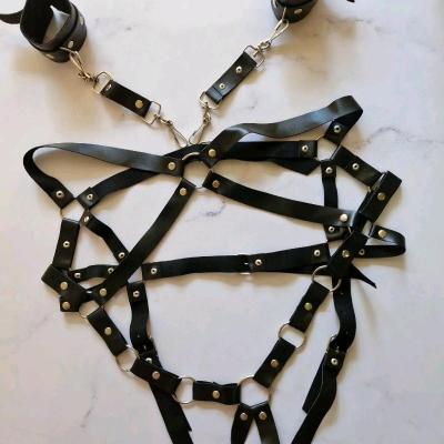 گارتر چرمی دستبند دار