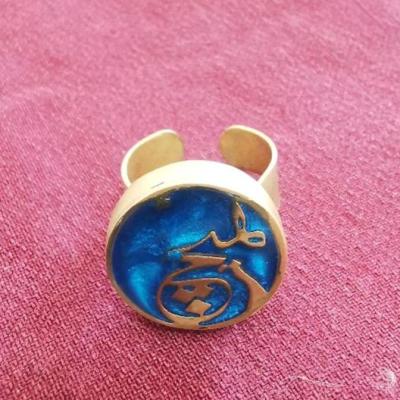 انگشتر دست ساز مدل هیچ طرح برنز