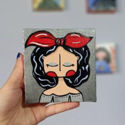 تابلو نقاشی دختر