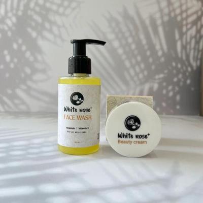 پکیج کرم وایت رز و‌ فیس واش