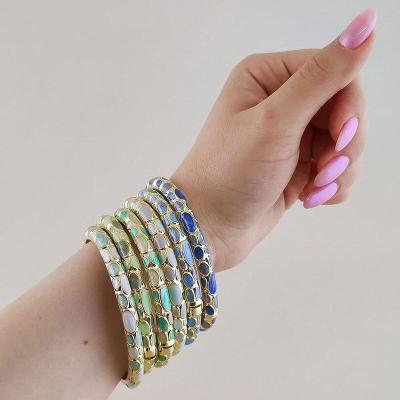 دستبند النگویی میناکاری در شش رنگ