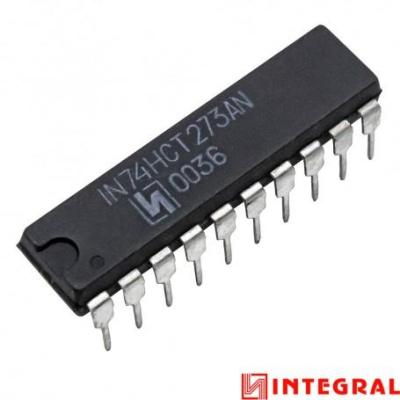 مجموعه 12 عددی تراشه ترنسیور 74HCT273AN پکیج DIP مارک INTEGRAL