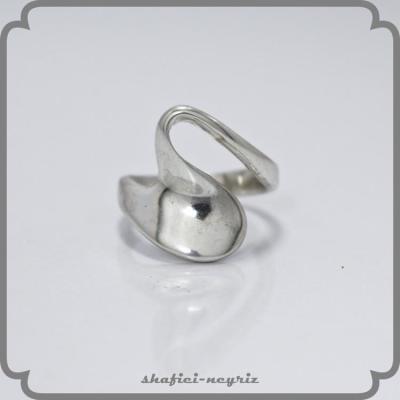 انگشتر نقره زنانه طرح موج