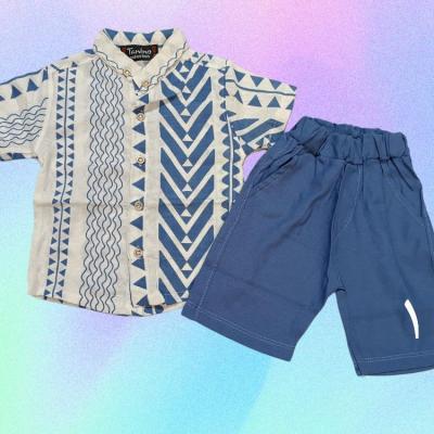 پیراهن کنفی و شلوارک طرح لی