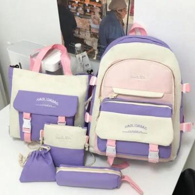 ست کیف و کوله اسپرت 5 تکه کیف مدرسه رنگ بنفش