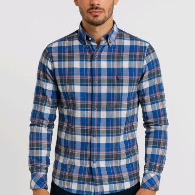 پیراهن استین بلند مردانه چهارخونه