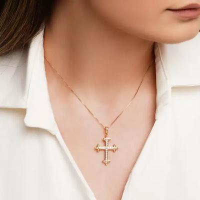 پلاک Xuping Cross Necklace ژوپینگ.