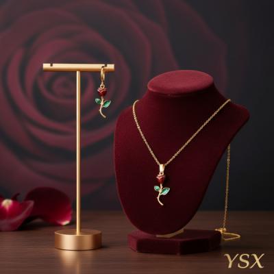 نیم ست دخترانه طرح گل از برند YSX ترند های اینستاگرامی N7-156599