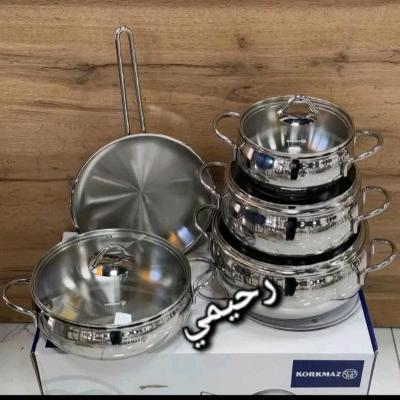 سرویس قابلمه کرکماز 9 پارچه ( کورکماز) ترکیه اصل 5 لایه (( پس کرایه ))