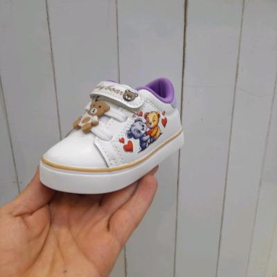 کفش ونس سفید خرسی پسرانه دخترانه کودکانه 21تا24