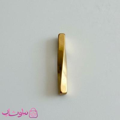 گردنبند مردانه مدل مکعب عشق مارپیچ طلایی استیل کد 120