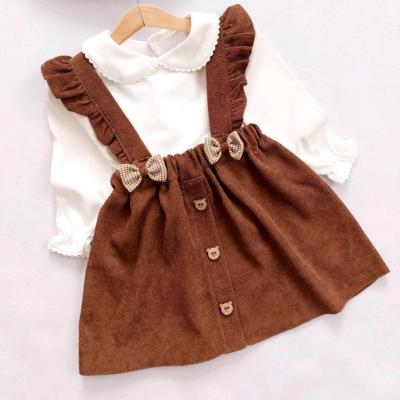 ست دو تیکه بلوز سارافون پاپیون دخترانه