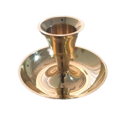 جاشمعی برنجی آینه ای