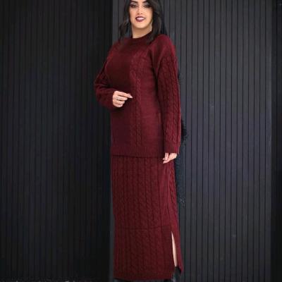 ست بلوز و دامن بافت