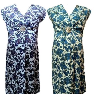 سارافون زنانه نخی مدل پیراهن کوتاه ترمه ای