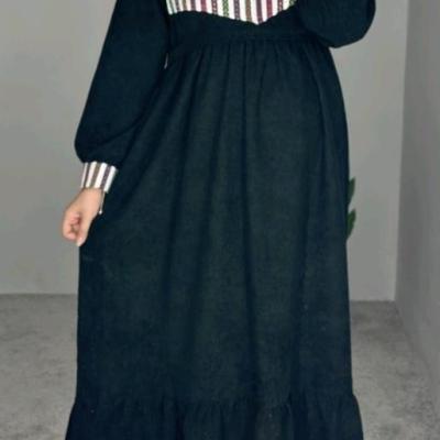 پیراهن بارداری و شیردهی مخمل سنتی