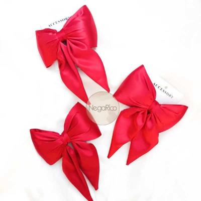 گیره مو زنانه رنگ قرمز مدل پاپیون