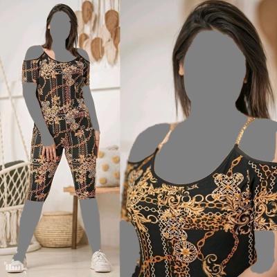 ست تاپ و شلوارک زنانه مدل زنجیری