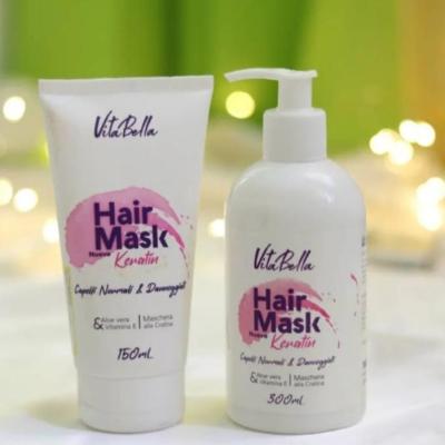 ماسک مو ویتابلا داخل حمام موهای کراتینه شده و رنگ شده نرم کننده تیوپی