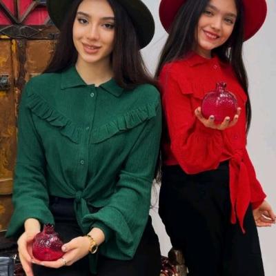 شومیز گره‌ای دخترانه یلدایی