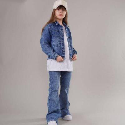 ست کت و شلوار جین دخترانه