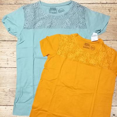 تیشرت زنانه بنگلادشی بالاتنه گیپور مناسب سایز 38تا 44