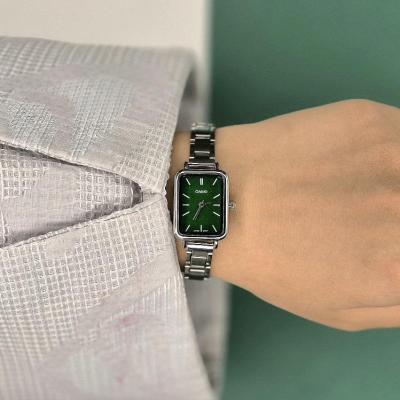 ساعت مچی زنانه کاسیو صفحه سبز کد 1