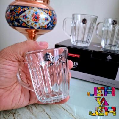 استکان امیلیا دسته دار 6 عددی