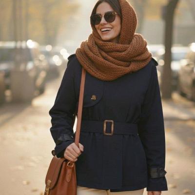 ترنج کت (بارانی) کوتاه کتان زارا