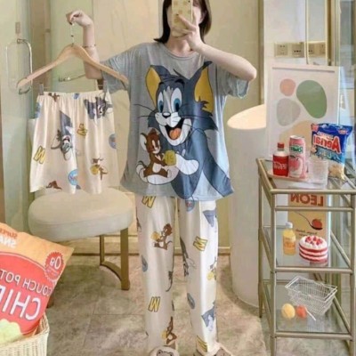 ست سه تیکه تیشرت شلوار شرتک