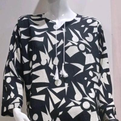 تونیک مانتو ینزی یقه بند دار