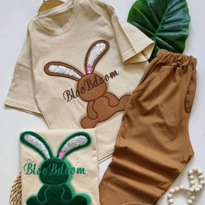 ست تیشرت وشلوارک خرگوش