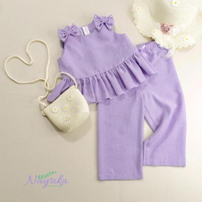 ست تاپ و شلوارنیم بگ دخترانه نایریکا