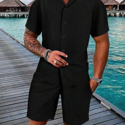 پیراهن مشکی مردانه آستین کوتاه ساده تابستانه