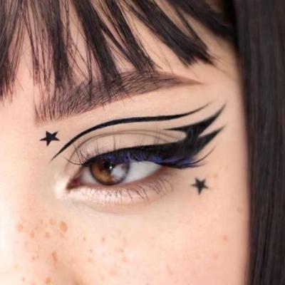 خط چشم استامپی دوسر ستاره ای رنگ مشکی