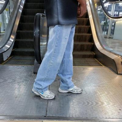 شلوار بگ مردانه آبی روشن ارسال رابگان