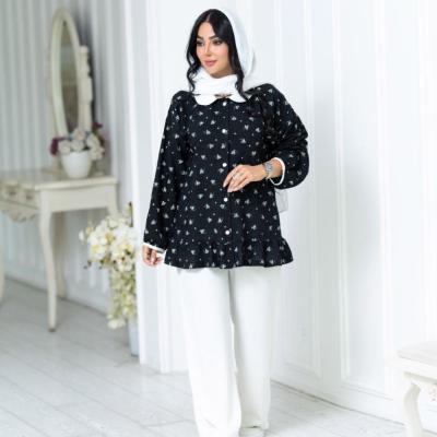 مانتو شومیزی وال ژاکارد مدل سارین