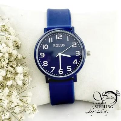 ساعت گرد برند بالون (BOLUN) سرمه ای تیره کد 19352