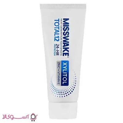 خمیر دندان میسویک مدل total 12 حاوی زایلیتول حجم 75 میل