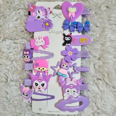 ست گیره مو فانتزی طرح کرومی 14 تکه